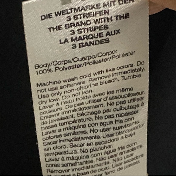 Adidas Climalite Gray & Blue Long Sleeve Three Stripe Workout Shirt Sweatshirt L - Picture 10 of 10